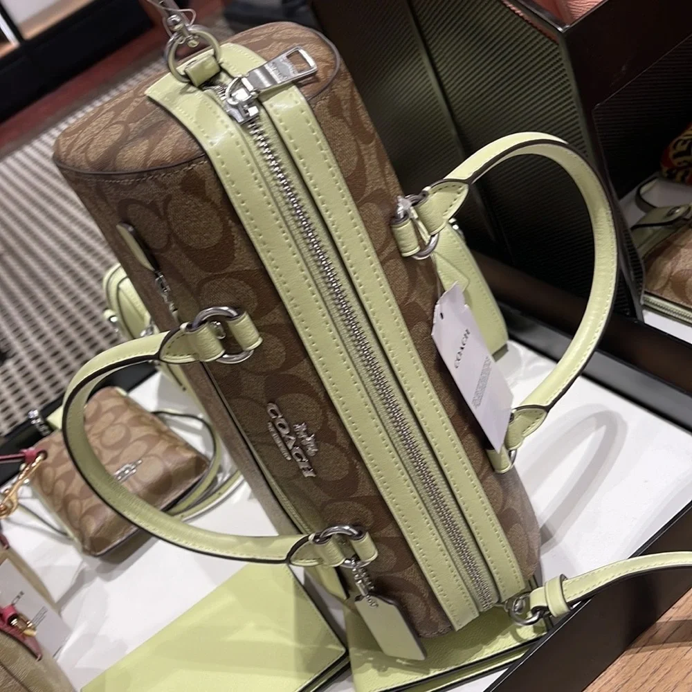 Coach Rowan Satchel In Signature Canvas
SV/Khaki/Pale Lime - Picture 15 of 16